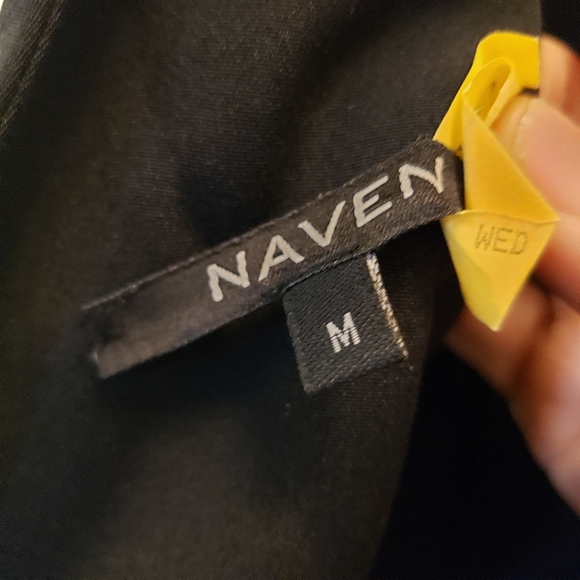 NAVEN Party Dress Black Silk Medium - Picture 6 of 6